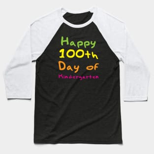 100 Day Kindergarten Baseball T-Shirt